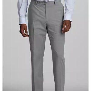Jos A. Banks Men's Gray Slacks 100% Superfine Wool NWT Size 34 Short
